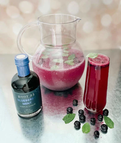 Bubbly Blueberry Mint Mocktail